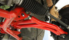 BMR Non-Adjustable Front Lower Control A-Arms - Delrin Bushings/Rod Ends - Red (2010 - 2014 Mustang / 2007 - 20014 GT500) AA755H