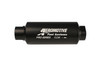 Aeromotive Filter In-Line 10-m Microglass Element ORB-12 Port Black Hardcoat Pro-Series 2-1/2" OD 12339