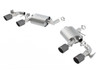 Borla Axle Back Exhaust - ATAK - Carbon Fiber w/Black Centers (2016 - 2024 Camaro SS w/Dual Mode) 11925CFBA