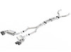 Borla Cat-Back Exhaust - ATAK - Carbon Fiber w/Black Accents (2016 - 2024 Camaro SS w/Dual Tips) 140688CFBA