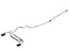 Borla Cat Back Exhaust - ATAK - Black Chrome (2016 - 2018 Focus RS) 140730BC