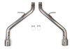 Hooker BlackHeart Axle-Back Exhaust Kit without Mufflers (16-20 Camaro V6 & I4) 70401338-RHKR