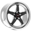 Weld 15x4 S71 Black Center Front Wheel (1965-1973 Mustang / 1979-1993 Mustang 5 Lug Conversion) 71LB-504A25A