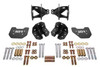 BMR Rear Coilover Conversion Kit w/Lower Control Arm Relocation Brackets - Black (1979 - 2004 Mustang) CCK743H