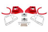 BMR Caster Camber Plates w/Lockout Plates - Red (1982 - 1992 F-Body) WAK331R