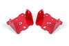 BMR Lower Solid Steel Motor Mount Kit - Engine Side - Red (1982 - 1992 F-Body 4Cyl) MM331R