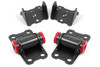 BMR Motor Mount Kit Upper & Lower Poly Black (1993-2002 Camaro/Firebird) MM330H