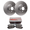 SP Performance Slotted Rotors w/ Silver Zinc Coating and Metallic Pads