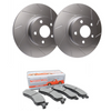 SP Performance Slotted Rotors w/ Silver Zinc Coating and Ceramic Pads