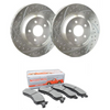 SP Performance Doubled Drilled & Slotted Rotors w/ Gray ZRC and Ceramic Pads