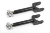 BMR Rear Upper Control Arms - Single Adjustable - Rod Ends - Black (1978 - 1987 G-Body) UCA461H