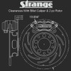 Strange Pro Series II Stainless Steel Rear Brake Kit w/Hard Pads (3.150" Symmetrical Ends) B1710WCM2S