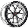 Weld 17x10 S76 Beadlock Black Center Rear Wheel (2008-2024 Charger / 2015-2024 Challenger Hellcat / SRT8) 76HB7100W67F