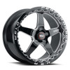 Weld 18x10 Ventura Drag Beadlock Wheel 5x114.3 BC ET 50 BS 7.50 Gloss Black (Mustang) S90480067P50