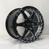 Weld 17x10 Ventura 6 Drag Beadlock Wheel 6x139.7 BC ET 25 BS 6.50 Gloss Black (Silverado) S90970084650