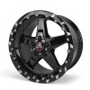 Race Star 92 Drag Star 17x10 Bracket Racer Wheel - 5x115 BC 6.30 BS - Single Beadlock - Gloss Black (Dodge) 92-700452SB