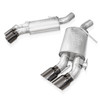 Stainless Works Axleback Exhaust - Factory Connect - Black Tips (2016 - 2024 Camaro SS w/ Dual Valves) CA16RVMKFBC
