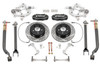 Carlyle by BMR 15" Conversion Kit w/ Rear Suspension Package - Drilled & Slotted Rotors - Black Calipers (2006 - 2023 Charger / 2008 - 2023 Challenger) DRP112H