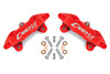 Carlyle Brake Calipers Only for 15" Conversion Kit Red (2014-2019 Corvette/2010-2021 Camaro/08-09 G8/14-17 SS/08-19 CTS-V) DBK355