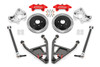 Carlyle by BMR 15" Conversion Kit w/ Drilled & Slotted Rotors - Red Calipers (2014 - 2019 Corvette) DRP573H