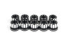 Carlyle by BMR Aluminum Lug Nut Kit - 5/8-18 RH - Flange - 12-PT - Set of 10 (2005 - 2014 Mustang / 2007 - 2014  GT500) LNK007