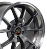 Replica FR05 18x10 Wheel Gunmetal (1994-2004 Mustang Rear) FR05B-18100-5450-22AM