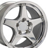 Replica CV01 17x9.5 Wheel - 5x120.65 BP 56 ET - Polished (1993 - 2002 Camaro & Firebird / 1988 - 2004 Corvette) CV01-17095-5475-56P