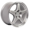 Replica CV01 17x9.5 Wheel - 5x120.65 BP 56 ET - Gloss Silver Machined Lip (1993 - 2002 Camaro & Firebird / 1988 - 2004 Corvette) CV01-17095-5475-56SM