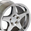 Replica CV01 17x11 Wheel - 5x120.65 BP 50 ET - Polished (1993 - 2002 Camaro & Firebird / 1988 - 2004 Corvette) CV01-17110-5475-50P