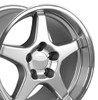 Replica CV01 17x11 Silver Wheel (1993-2002 Camaro/Firebird Rear) CV01-17110-5475-50SM