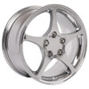 Replica CV05 18x9.5 Wheel - 5x120.65 BP 65 ET - Chrome (1993 - 2002 Camaro & Firebird / 1988 - 2004 Corvette) CV05-18095-5475-65C