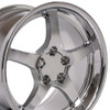 Replica CV05 18x10.5 Wheel - 5x120.65 BP 56 ET - Chrome (1993 - 2002 Camaro & Firebird / 1988 - 2004 Corvette) CV05-D18105-5475-56C