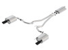 Borla Cat Back Exhaust System - Touring - Black Tips (2015 - 2019 Mustang EcoBoost) 1014039BC