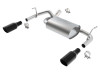 Borla Axle-Back Exhaust System - Touring - Black Tips (2012 - 2018 Wrangler) 11834BC