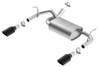 Borla Axle-Back Exhaust System - ATAK - Black Tips (2012 - 2018 Wrangler) 11860BC