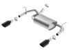 Borla Axle-Back Exhaust System - ATAK - Black Tips (2012 - 2018 Wrangler) 11860BC