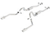 Borla Catback Exhaust System - S-Type - Polished Tips (1999 - 2004 Mustang 4.6L) 140067