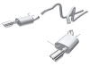 Borla Catback Exhaust System - S-Type - Polished Tips (2011 - 2014 Mustang 3.7L 6cyl) 140375