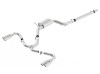 Borla Catback Exhaust System - S-Type - Laser Etched Tips (2014 - 2019  Seat Leon Cupra) 140741SB