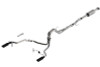 Borla Cat-Back Exhaust System - ATAK - Single Split Rear Exit - Black Tips (2021 - 2026 F150 5.0L) 140867BC