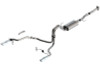 Borla Cat-Back Exhaust System - S-Type - Single Split Rear Exit - Polished Tips (2021 - 2026 F150 5.0L - Reg Cab) 140868