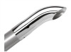 Borla Universal Polished Tip - Single Round Turndown / Turnout (Inlet 2 1/4" / Outlet 2 1/4") 20109