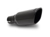 Borla Universal Black Chrome Tip - Single Square Rolled Angle Cut (Universal / 2012 - 2018 Wrangler) 20160