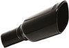 Borla Universal Black Chrome Tip - Single Square Rolled Angle Cut - 2.25" Inlet (Universal / 2012 - 2018 Wrangler) 20161