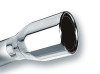Borla Universal Polished Tip - Single Round Rolled Edge - Weld On (2.5" Inlet / 4" Outlet) 20235
