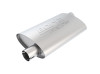 Borla Pro-XS Muffler - Universal Offset - Notched Oval (2.25" Inlet / 2.25" Outlet) 400489