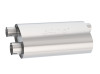 Borla Pro-XS Muffler - Universal - Transverse Flow Notched - Oval (3" Inlet / 2.5" Dual Outlet) 400499