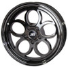 JMS 17 x 4.5 Savage Front Wheel Black Chrome (2006-2022 Challenger/Charger) S1745175DX