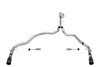 Corsa Cat-Back Exhausts - Xtreme - Dual Rear Exit - Black PVD Tips (2021 - 2026 F150 Reg Cab 6.5" Bed) 21143BLK