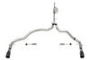 Corsa 3" Cat-Back Exhaust - Sport - Dual Rear Exit - Black Tips (2021 - 2026 F150 157.2" WB) 21161BLK